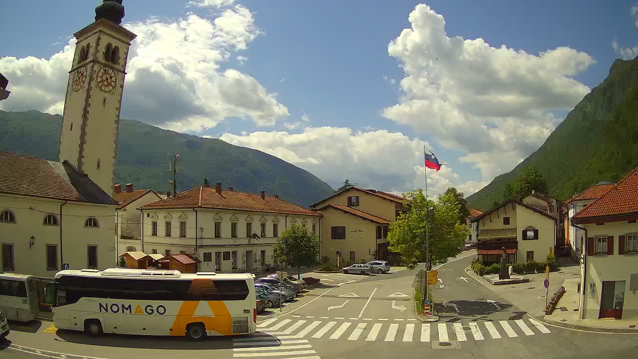 Live webcam Kobarid city center – Soča valley – Slovenia