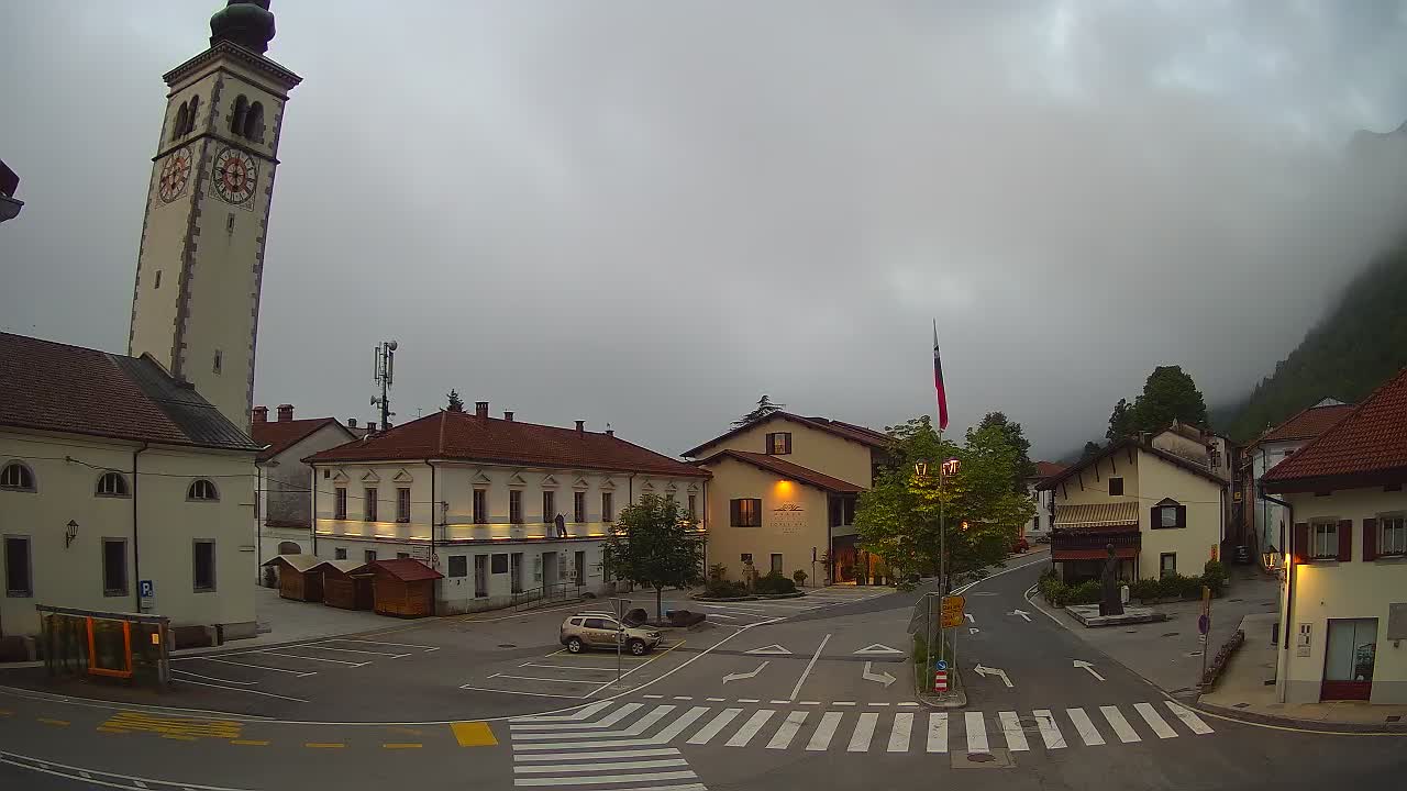 Webcam en direct du centre-ville de Kobarid – Vallée de la Soča – Slovénie