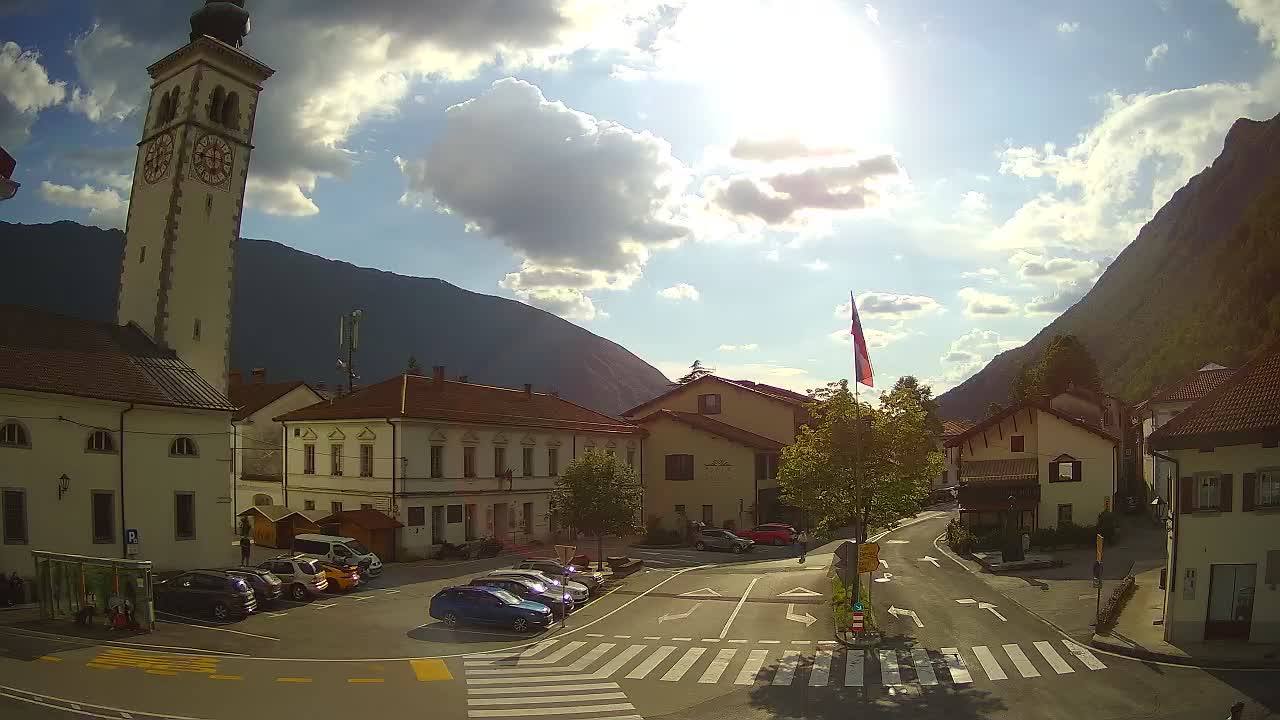 Webcam en direct du centre-ville de Kobarid – Vallée de la Soča – Slovénie