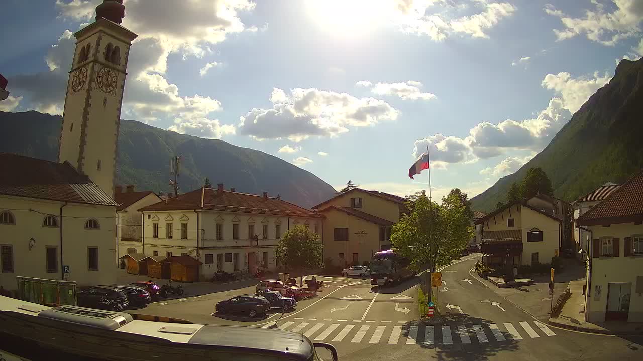 Live webcam Kobarid – Caporetto centro città – Valle dell’Isonzo – Slovenia