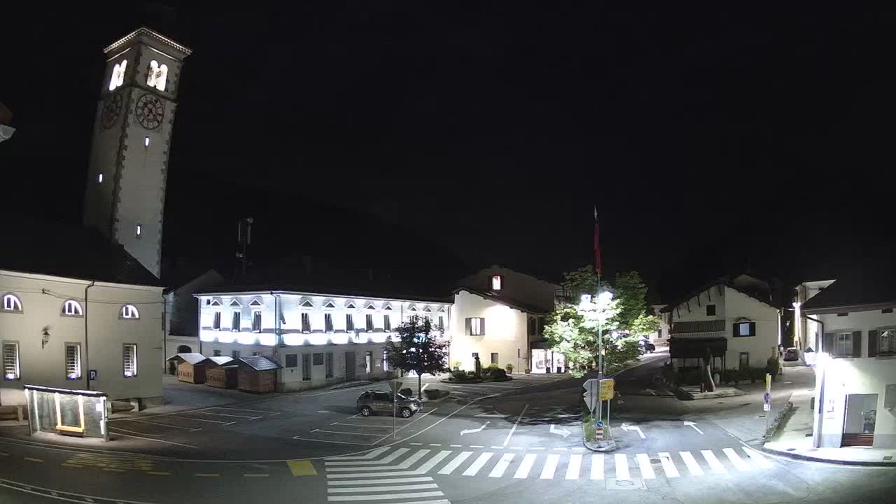 Spletna kamera Kobarid center mesta – dolina Soče – Slovenija