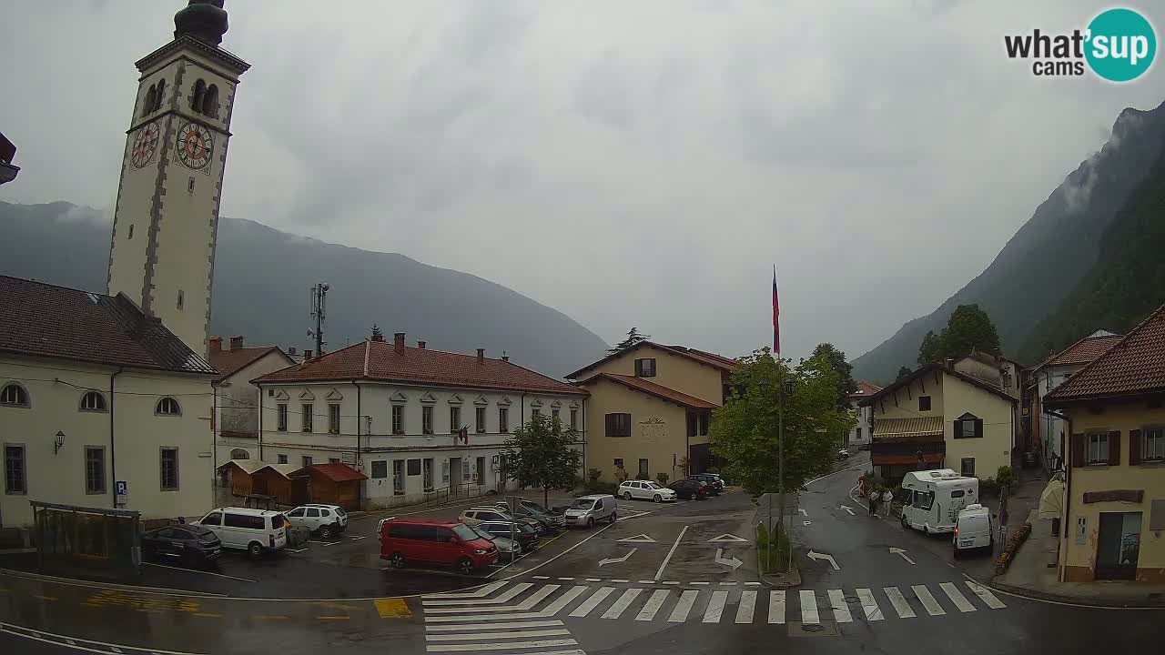 Live webcam Kobarid – Caporetto centro città – Valle dell’Isonzo – Slovenia