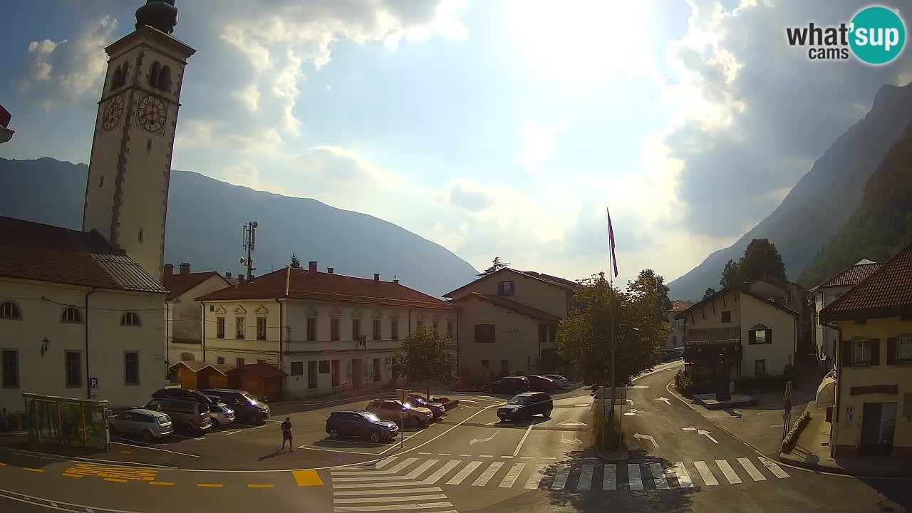 Live webcam Kobarid – Caporetto centro città – Valle dell’Isonzo – Slovenia