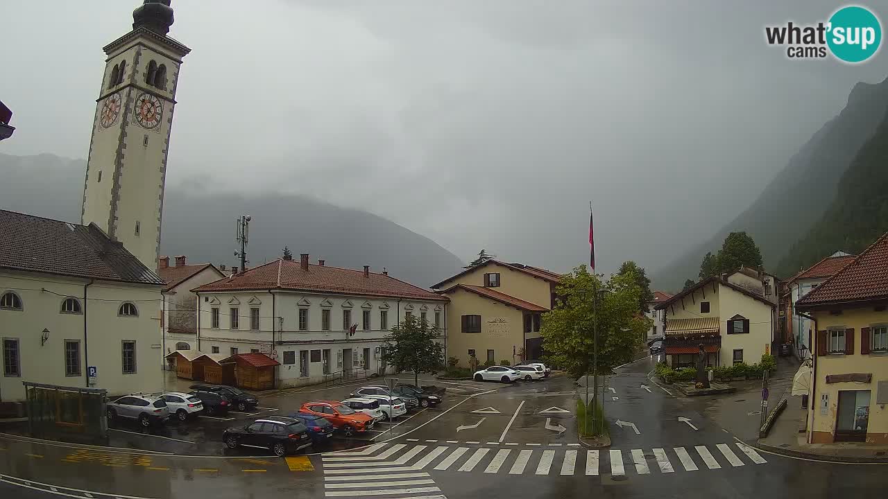 Live-Webcam Stadtzentrum von Kobarid – Soča-Tal – Slowenien