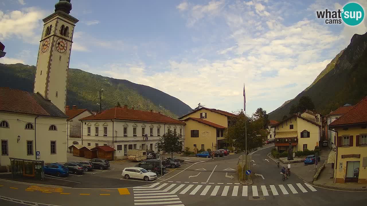 Webcam en direct du centre-ville de Kobarid – Vallée de la Soča – Slovénie