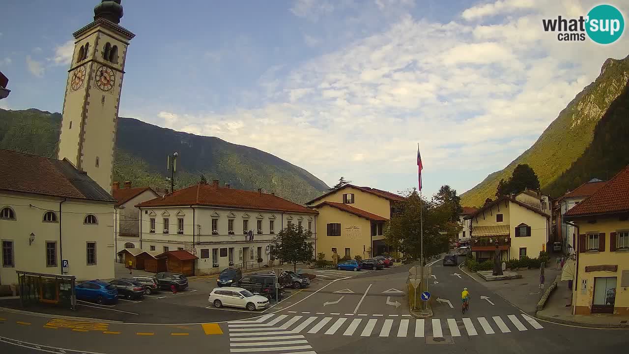 Live webcam Kobarid – Caporetto centro città – Valle dell’Isonzo – Slovenia