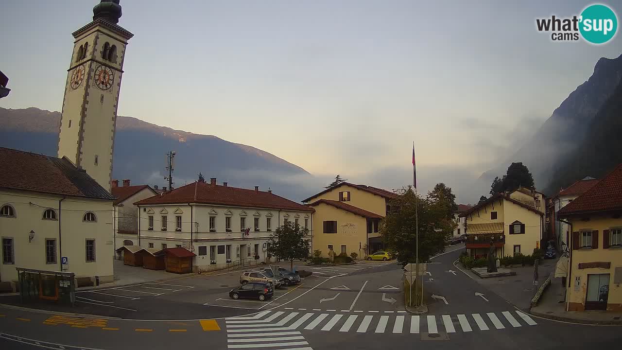 Live-Webcam Stadtzentrum von Kobarid – Soča-Tal – Slowenien