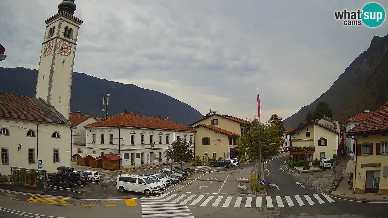 Live-Webcam Stadtzentrum von Kobarid – Soča-Tal – Slowenien