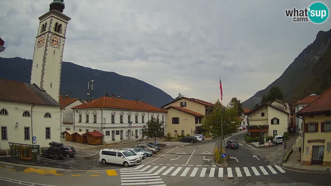 Live-Webcam Stadtzentrum von Kobarid – Soča-Tal – Slowenien