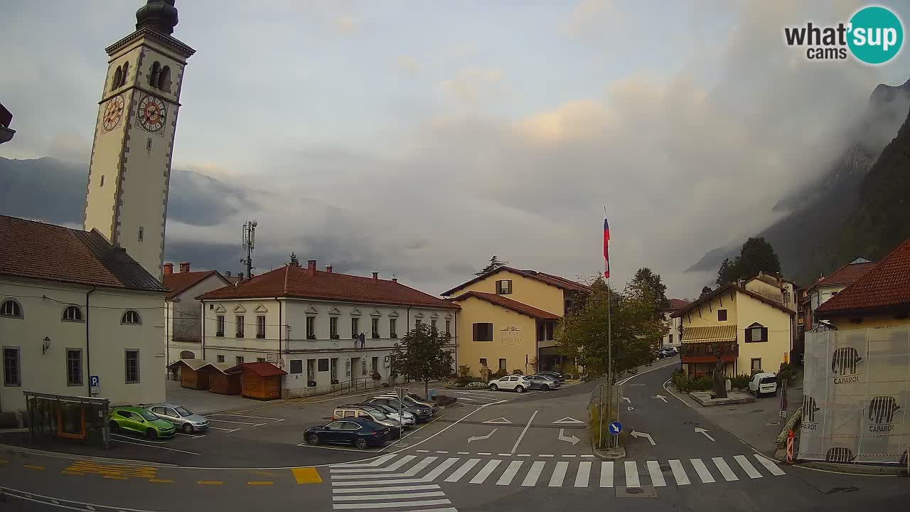 Live-Webcam Stadtzentrum von Kobarid – Soča-Tal – Slowenien