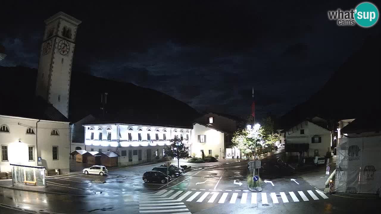 Cámara web en vivo Centro de la ciudad de Kobarid – Valle de Soča – Eslovenia