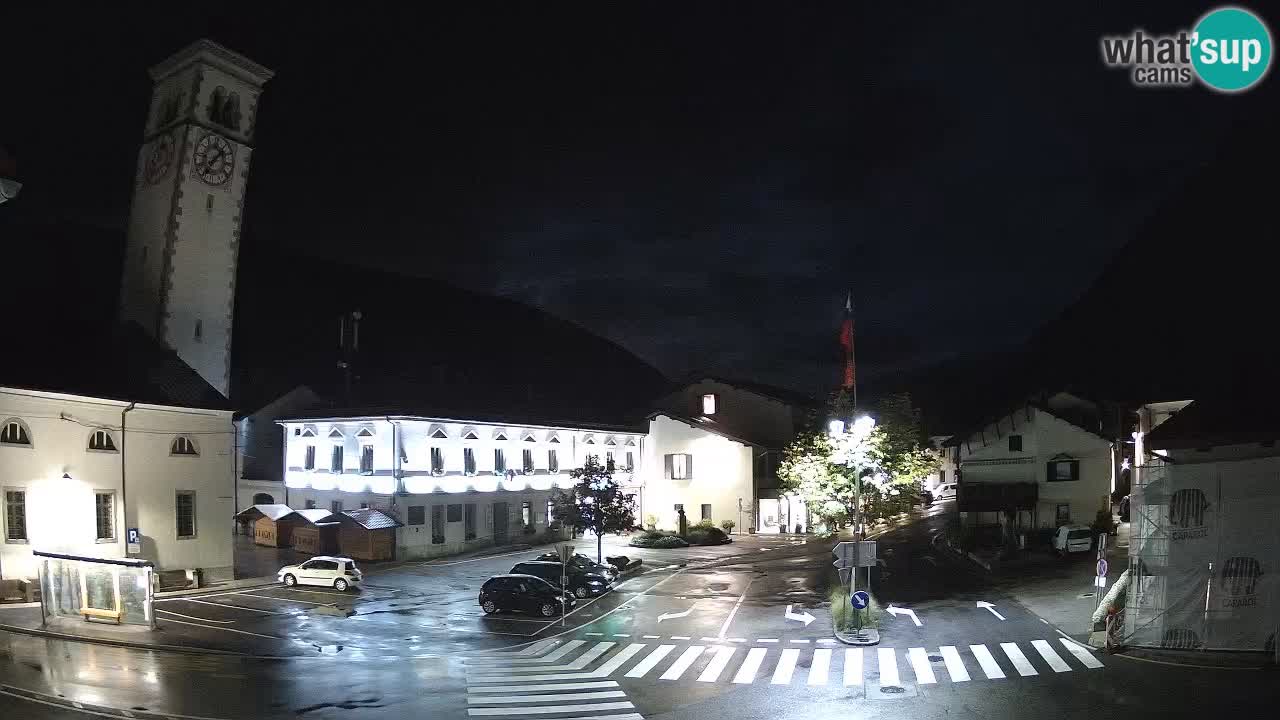 Live-Webcam Stadtzentrum von Kobarid – Soča-Tal – Slowenien