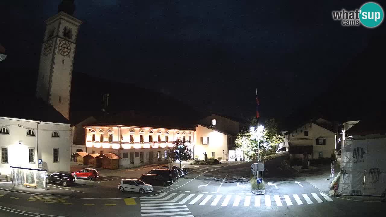 Webcam en direct du centre-ville de Kobarid – Vallée de la Soča – Slovénie