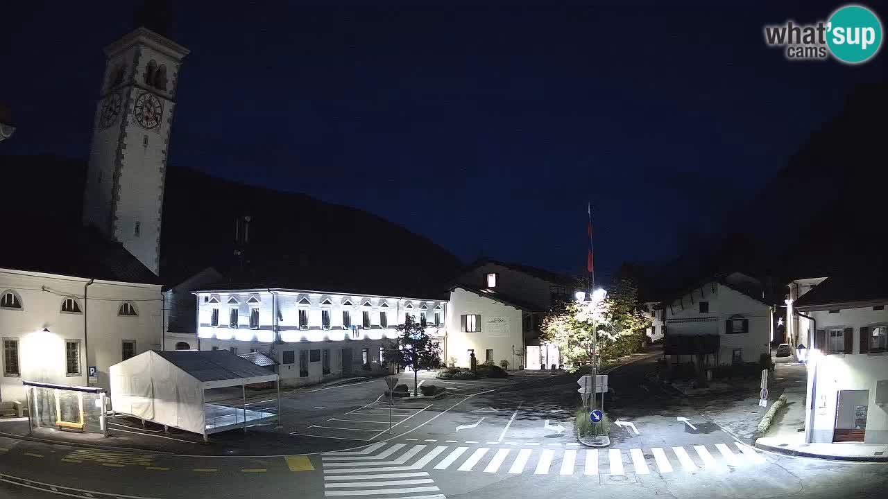 Webcam en direct du centre-ville de Kobarid – Vallée de la Soča – Slovénie