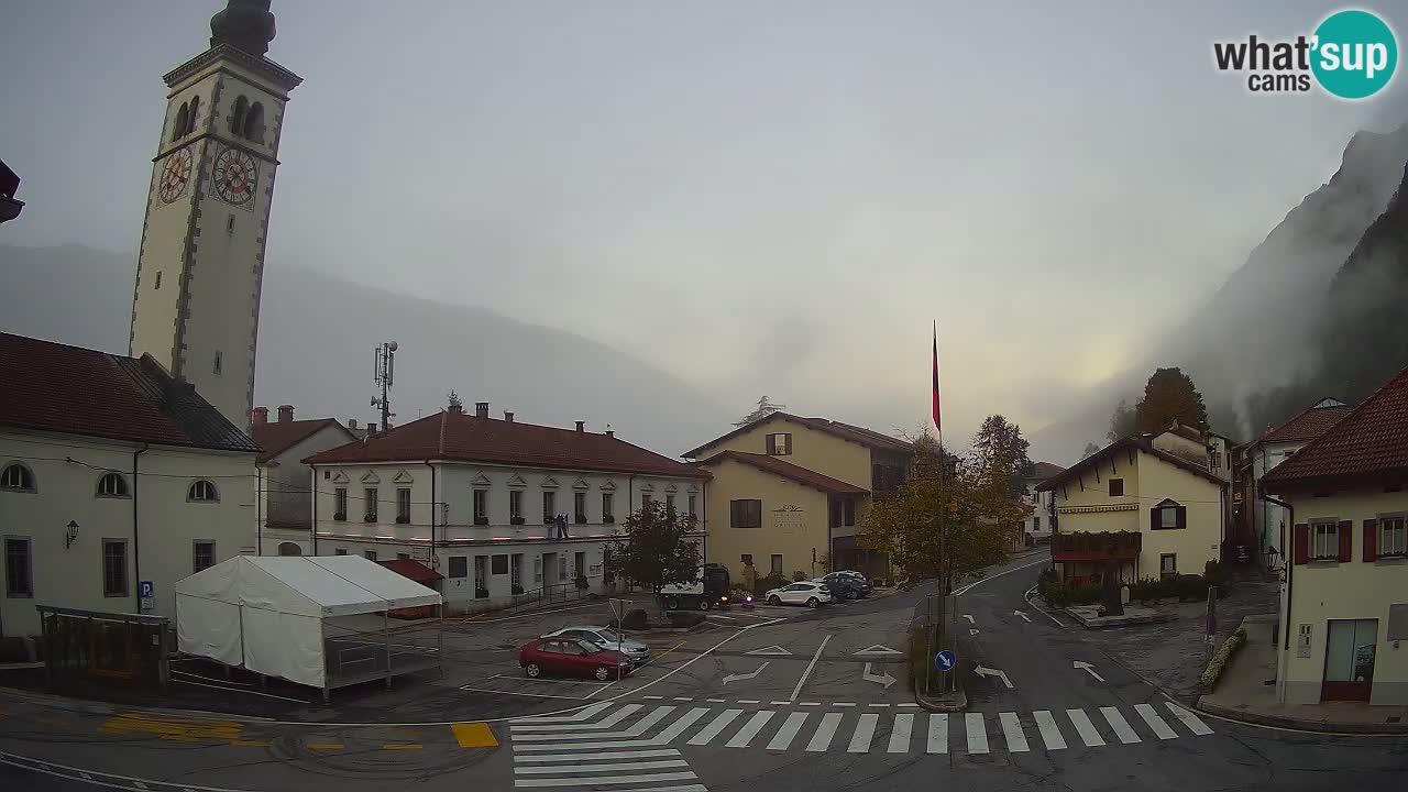 Live webcam Kobarid city center – Soča valley – Slovenia