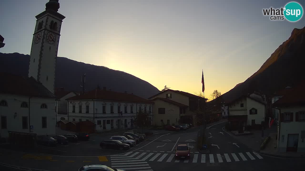 Live-Webcam Stadtzentrum von Kobarid – Soča-Tal – Slowenien