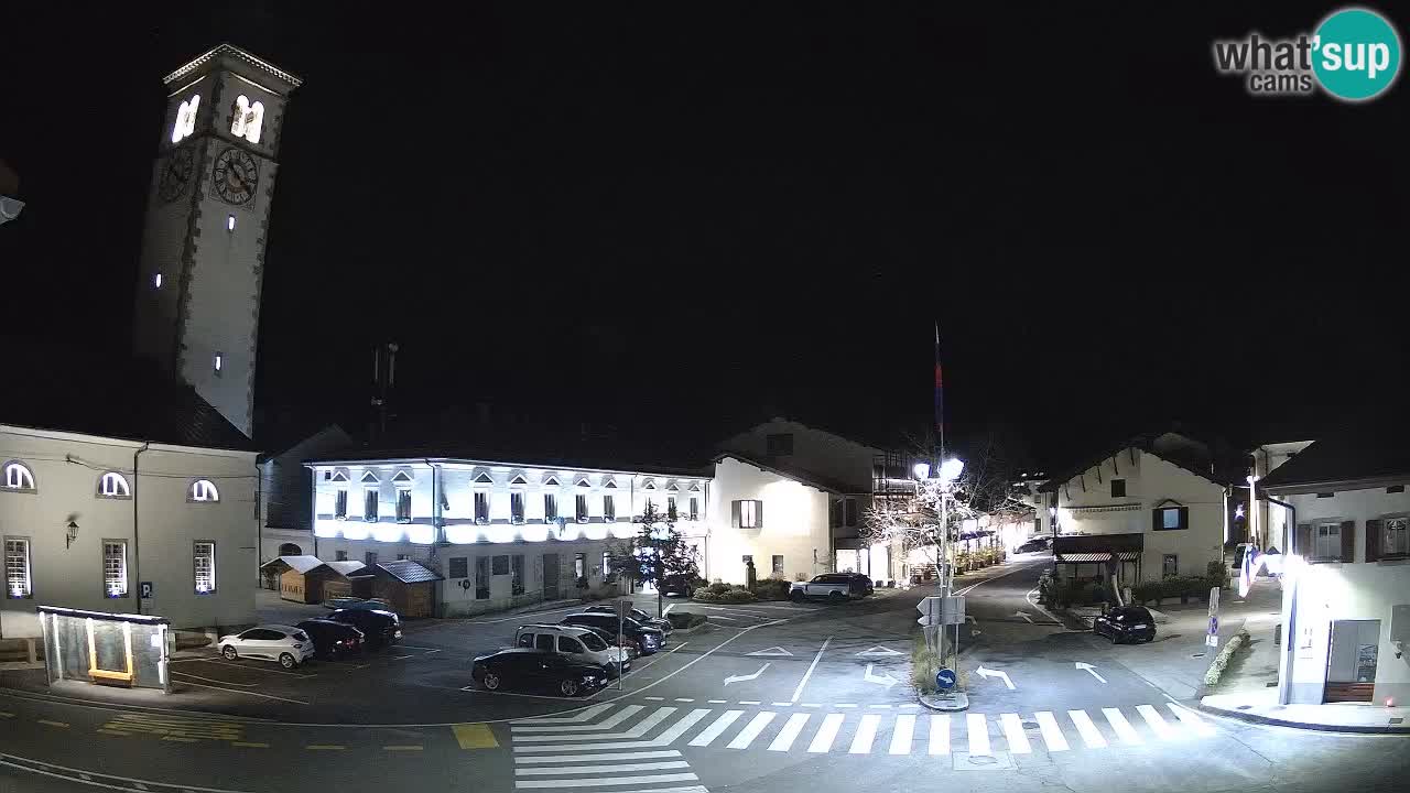 Cámara web en vivo Centro de la ciudad de Kobarid – Valle de Soča – Eslovenia