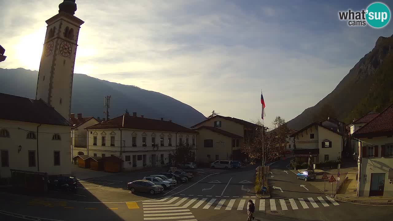 Webcam en direct du centre-ville de Kobarid – Vallée de la Soča – Slovénie