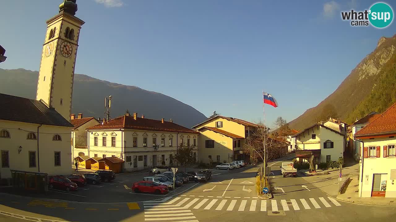 Live webcam Kobarid – Caporetto centro città – Valle dell’Isonzo – Slovenia