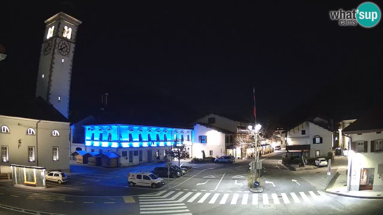 Cámara web en vivo Centro de la ciudad de Kobarid – Valle de Soča – Eslovenia