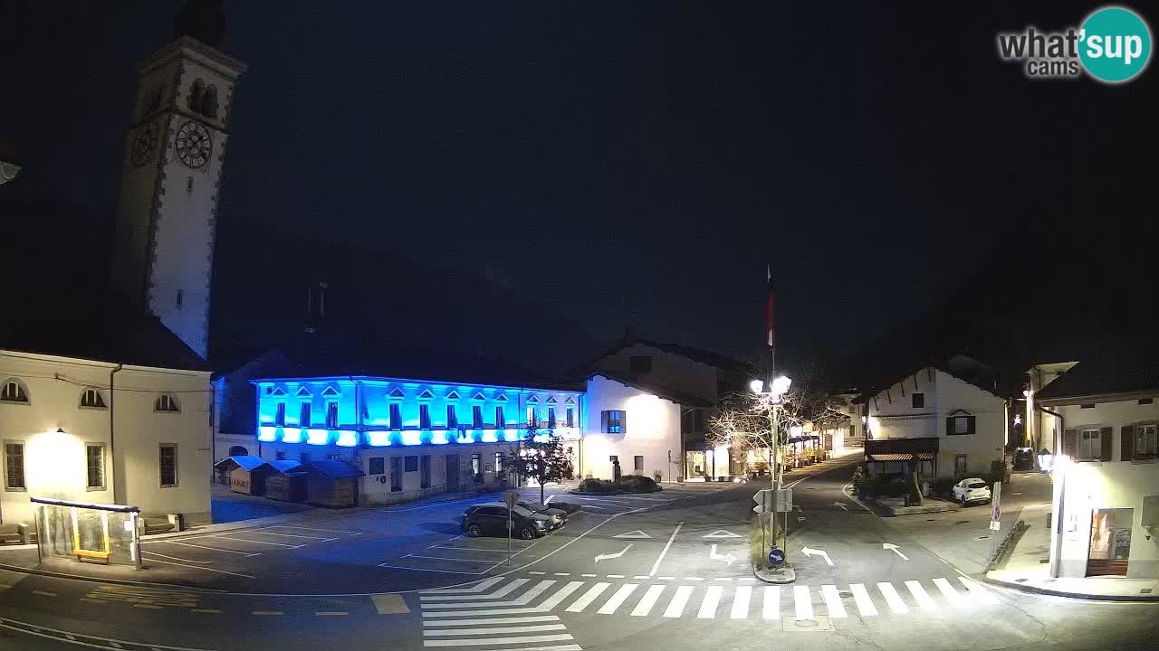 Cámara web en vivo Centro de la ciudad de Kobarid – Valle de Soča – Eslovenia