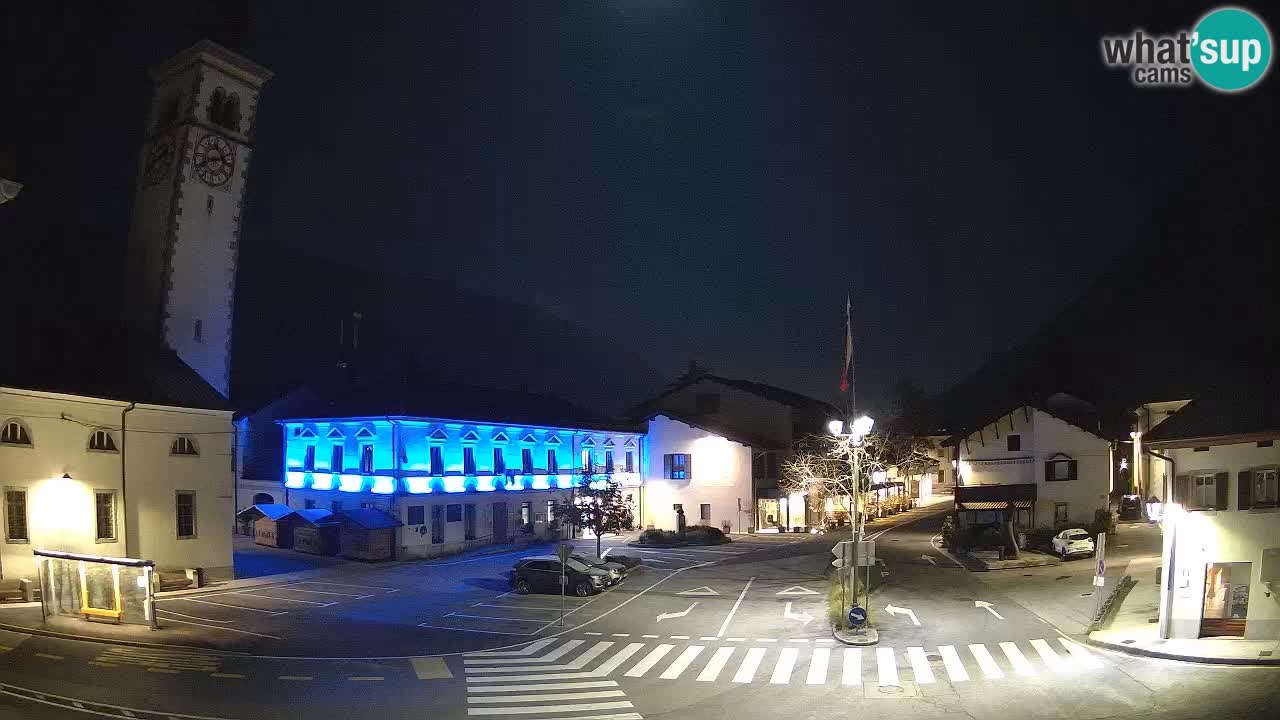 Live webcam Kobarid – Caporetto centro città – Valle dell’Isonzo – Slovenia