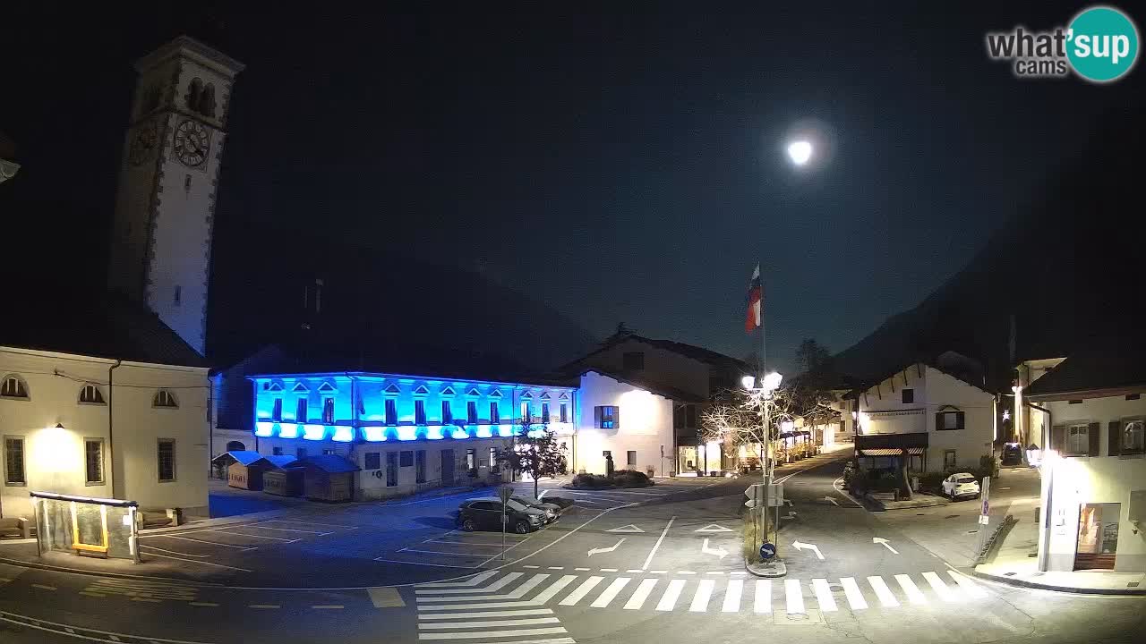 Live-Webcam Stadtzentrum von Kobarid – Soča-Tal – Slowenien