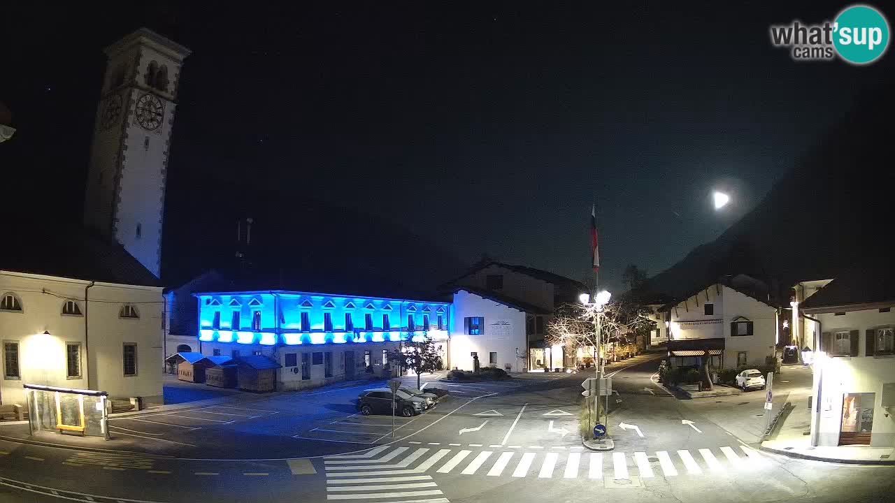 Live-Webcam Stadtzentrum von Kobarid – Soča-Tal – Slowenien