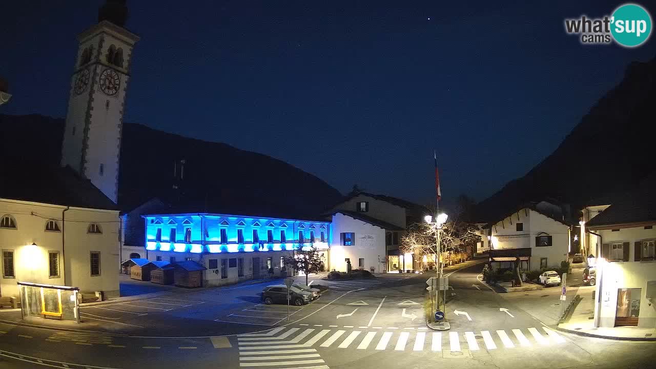 Live-Webcam Stadtzentrum von Kobarid – Soča-Tal – Slowenien