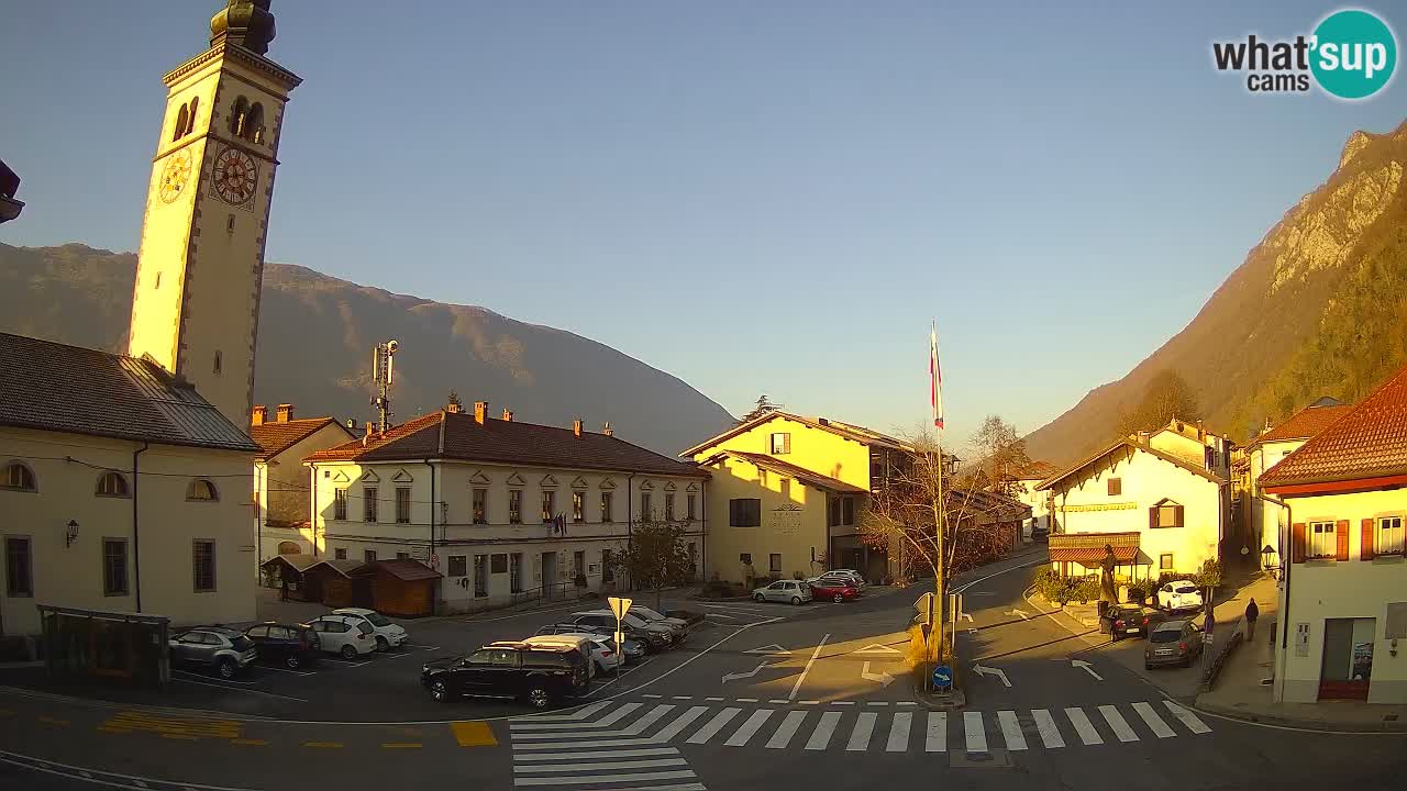 Webcam en direct du centre-ville de Kobarid – Vallée de la Soča – Slovénie