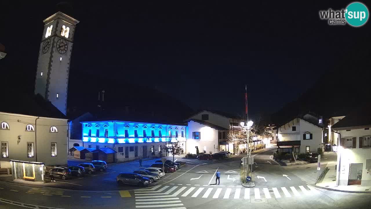 Cámara web en vivo Centro de la ciudad de Kobarid – Valle de Soča – Eslovenia