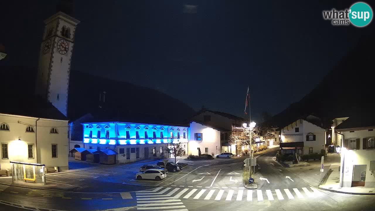 Live-Webcam Stadtzentrum von Kobarid – Soča-Tal – Slowenien