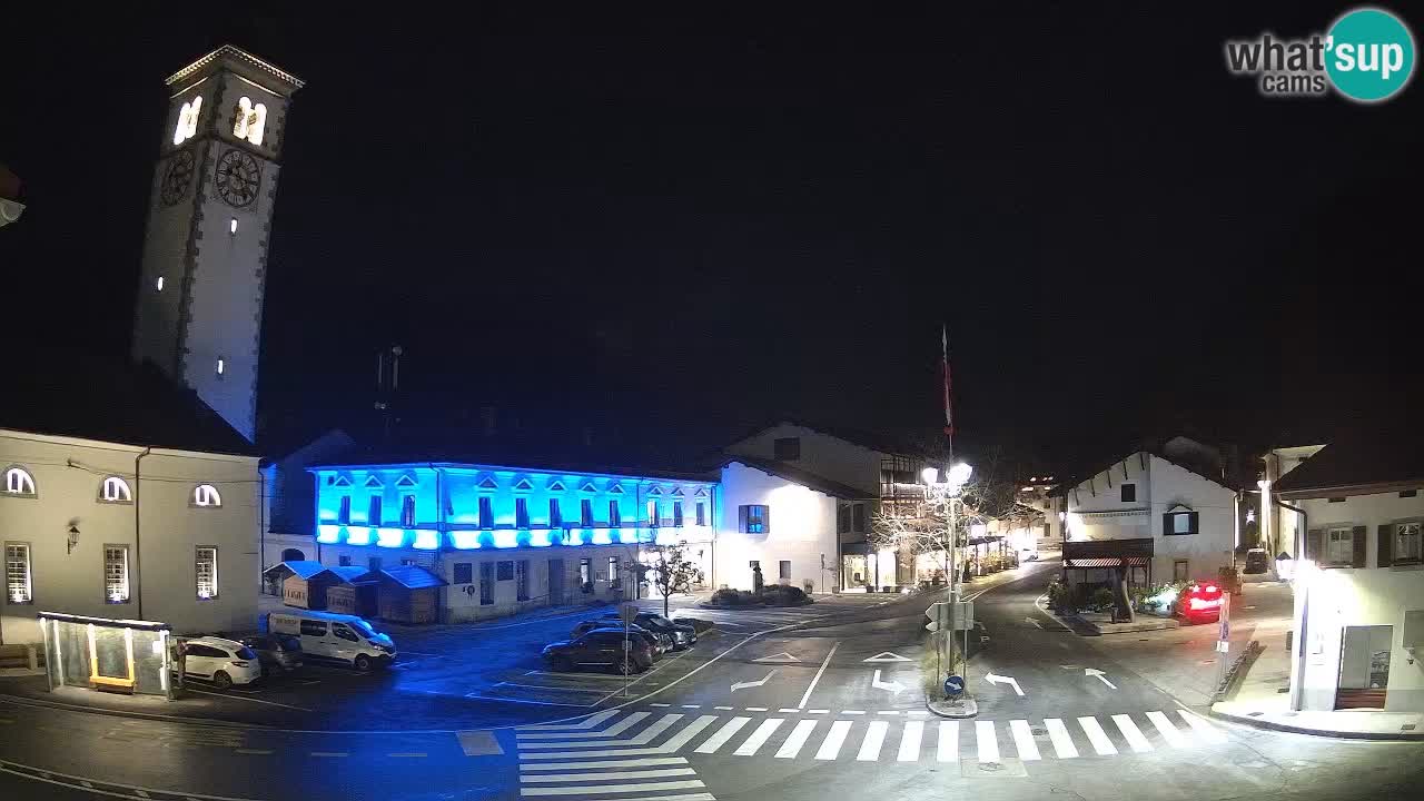 Live webcam Kobarid – Caporetto centro città – Valle dell’Isonzo – Slovenia