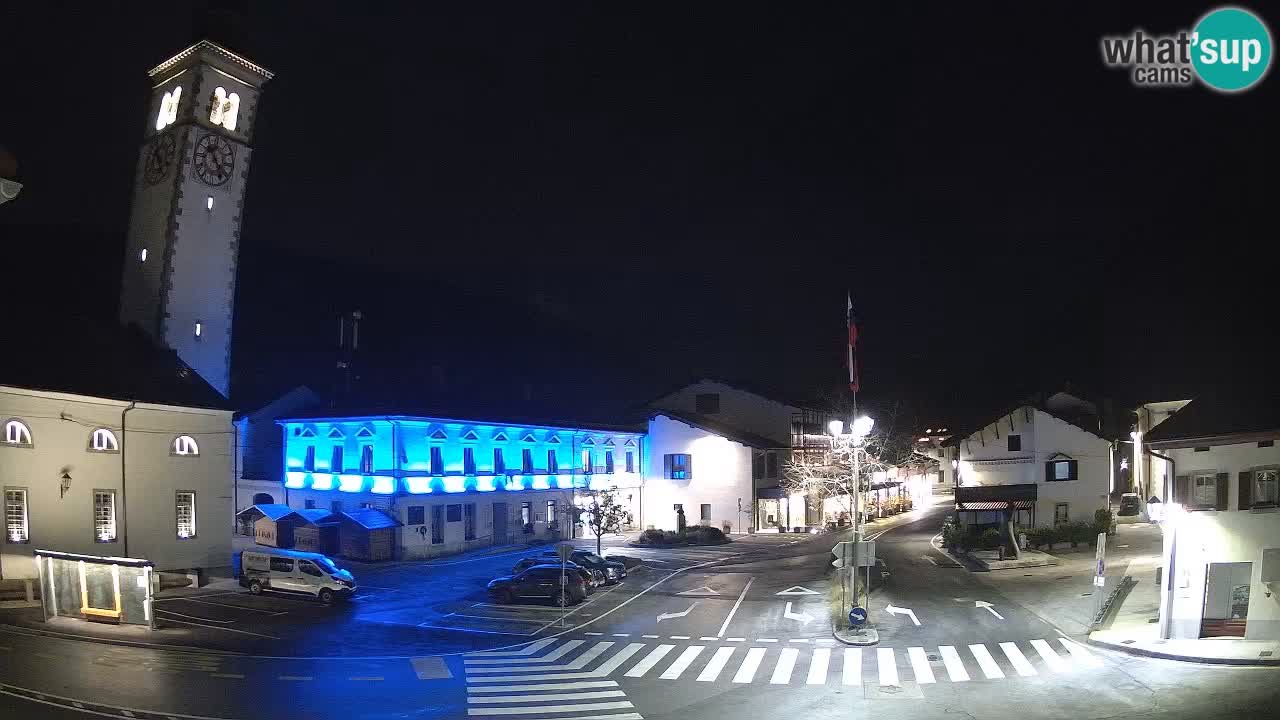 Cámara web en vivo Centro de la ciudad de Kobarid – Valle de Soča – Eslovenia