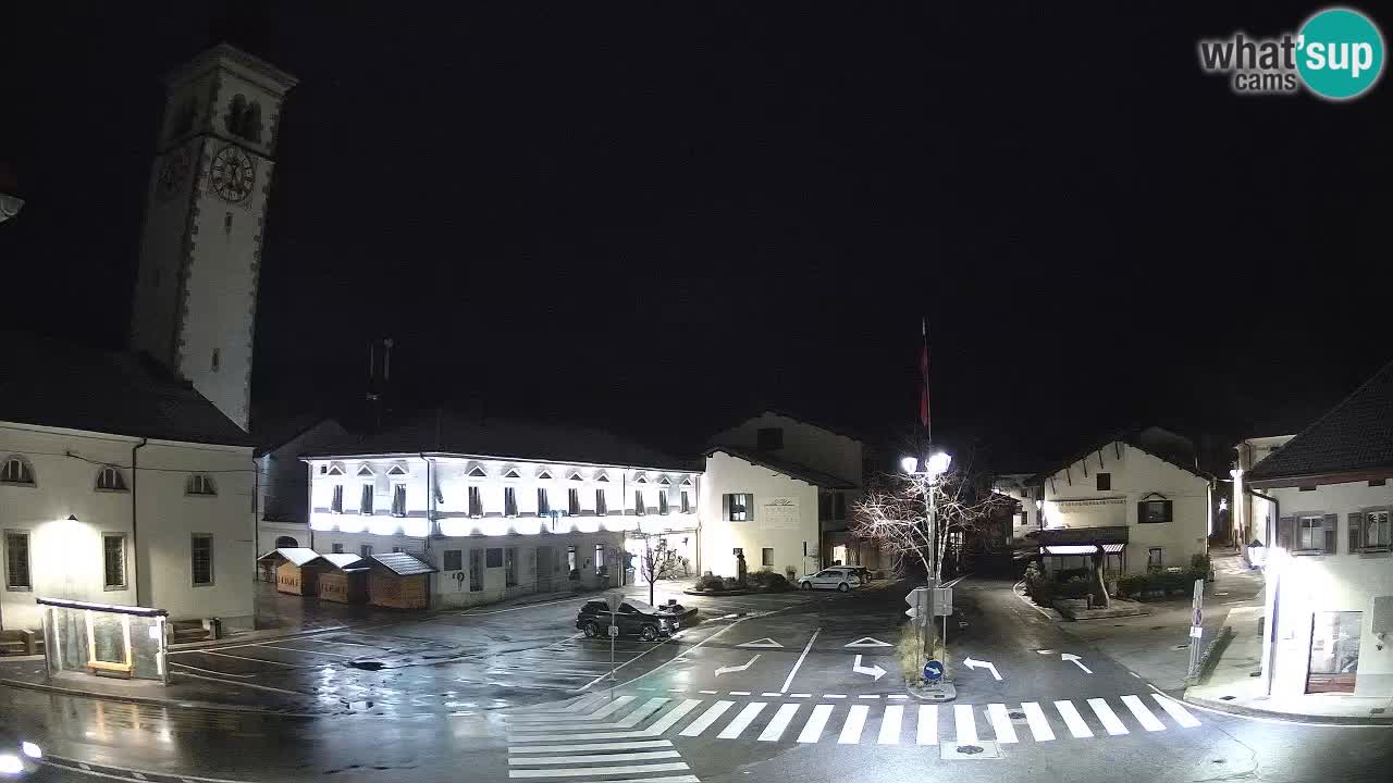 Cámara web en vivo Centro de la ciudad de Kobarid – Valle de Soča – Eslovenia