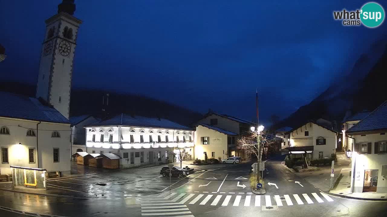 Live-Webcam Stadtzentrum von Kobarid – Soča-Tal – Slowenien