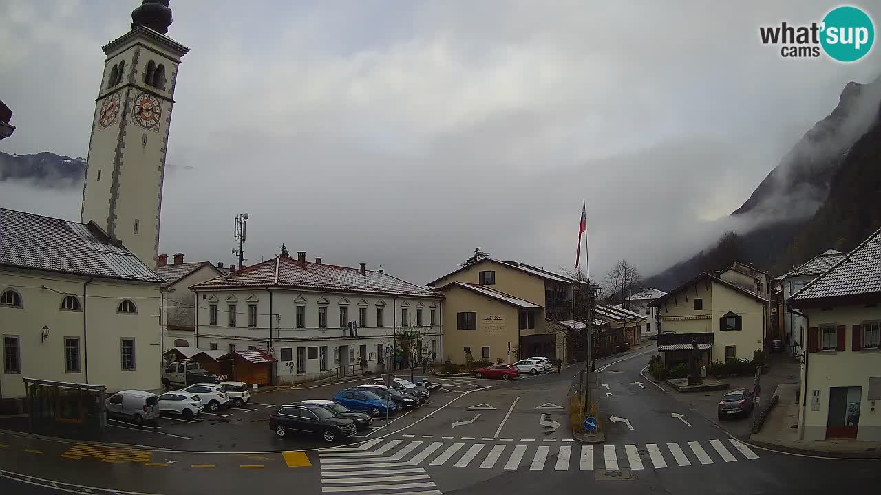 Live webcam Kobarid – Caporetto centro città – Valle dell’Isonzo – Slovenia