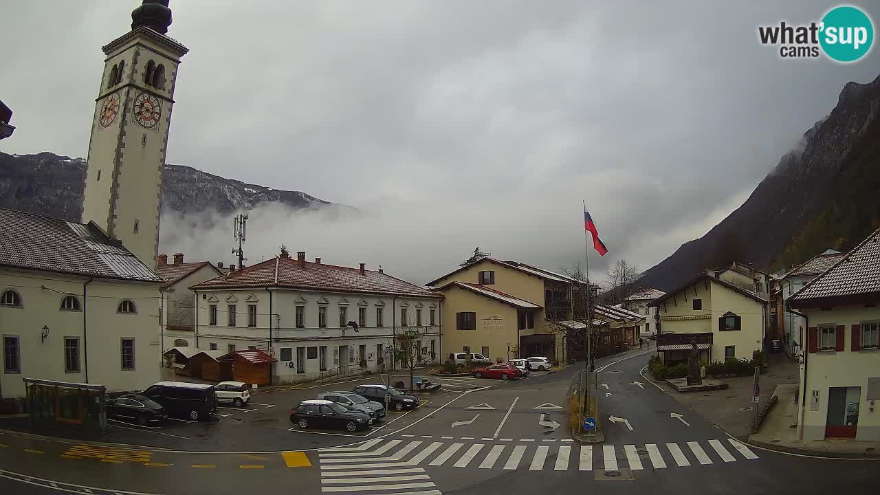 Live-Webcam Stadtzentrum von Kobarid – Soča-Tal – Slowenien