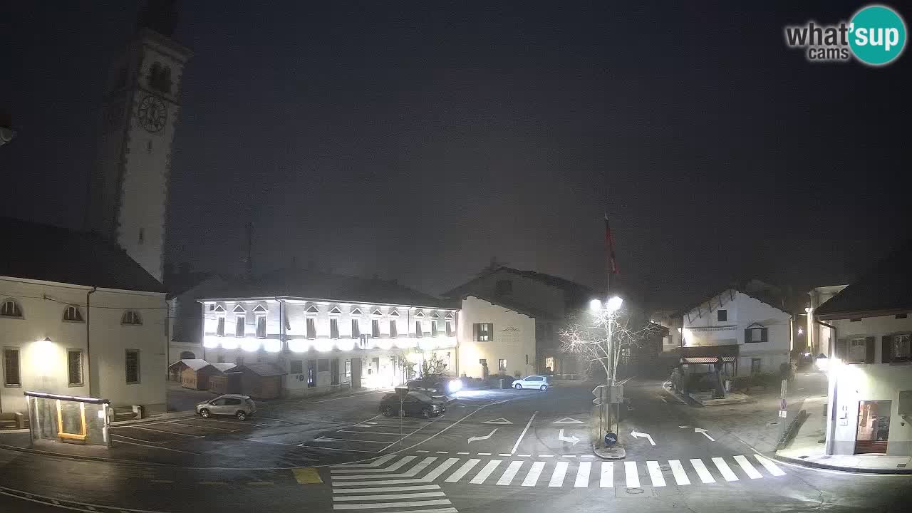 Spletna kamera Kobarid center mesta – dolina Soče – Slovenija