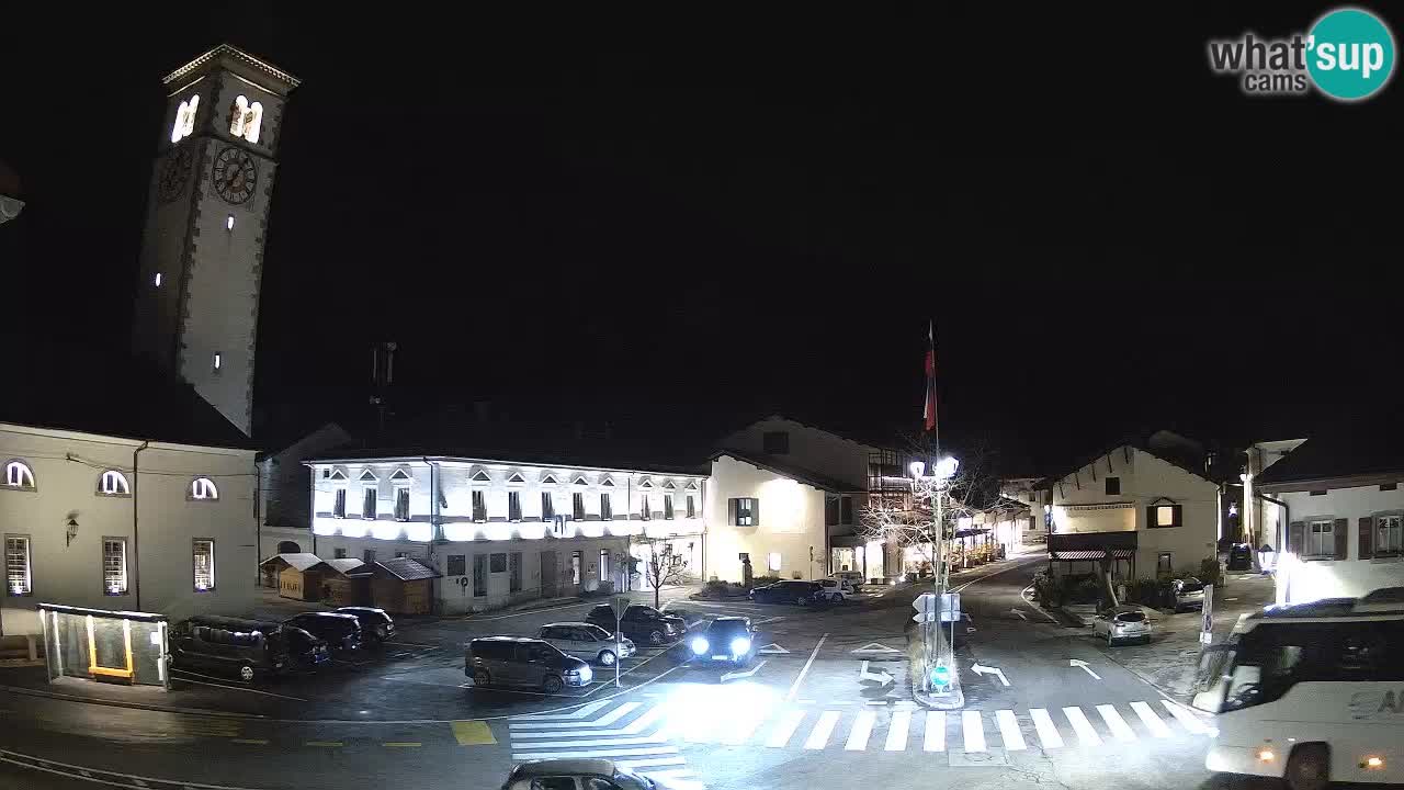 Cámara web en vivo Centro de la ciudad de Kobarid – Valle de Soča – Eslovenia