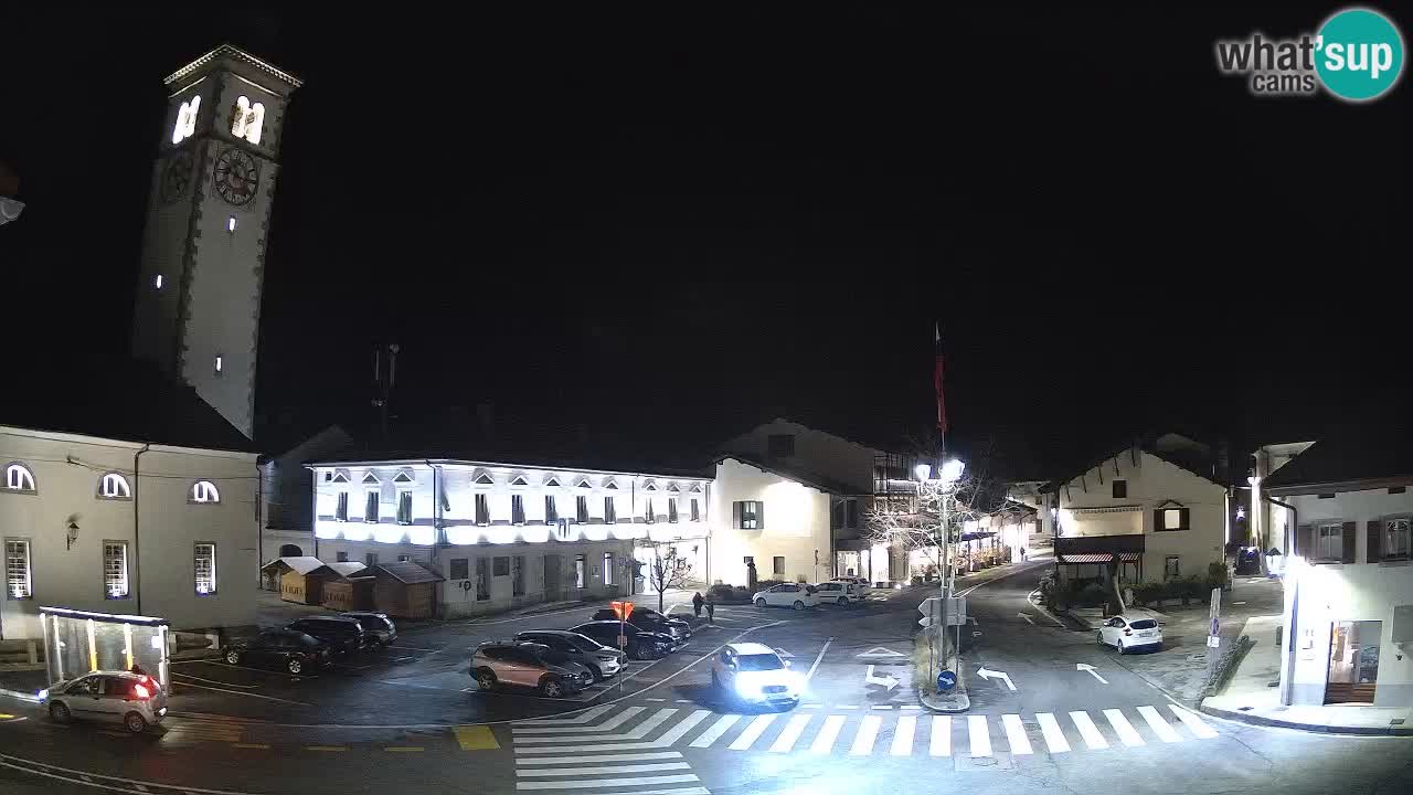 Cámara web en vivo Centro de la ciudad de Kobarid – Valle de Soča – Eslovenia