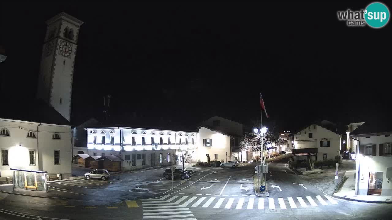 Live webcam Kobarid – Caporetto centro città – Valle dell’Isonzo – Slovenia