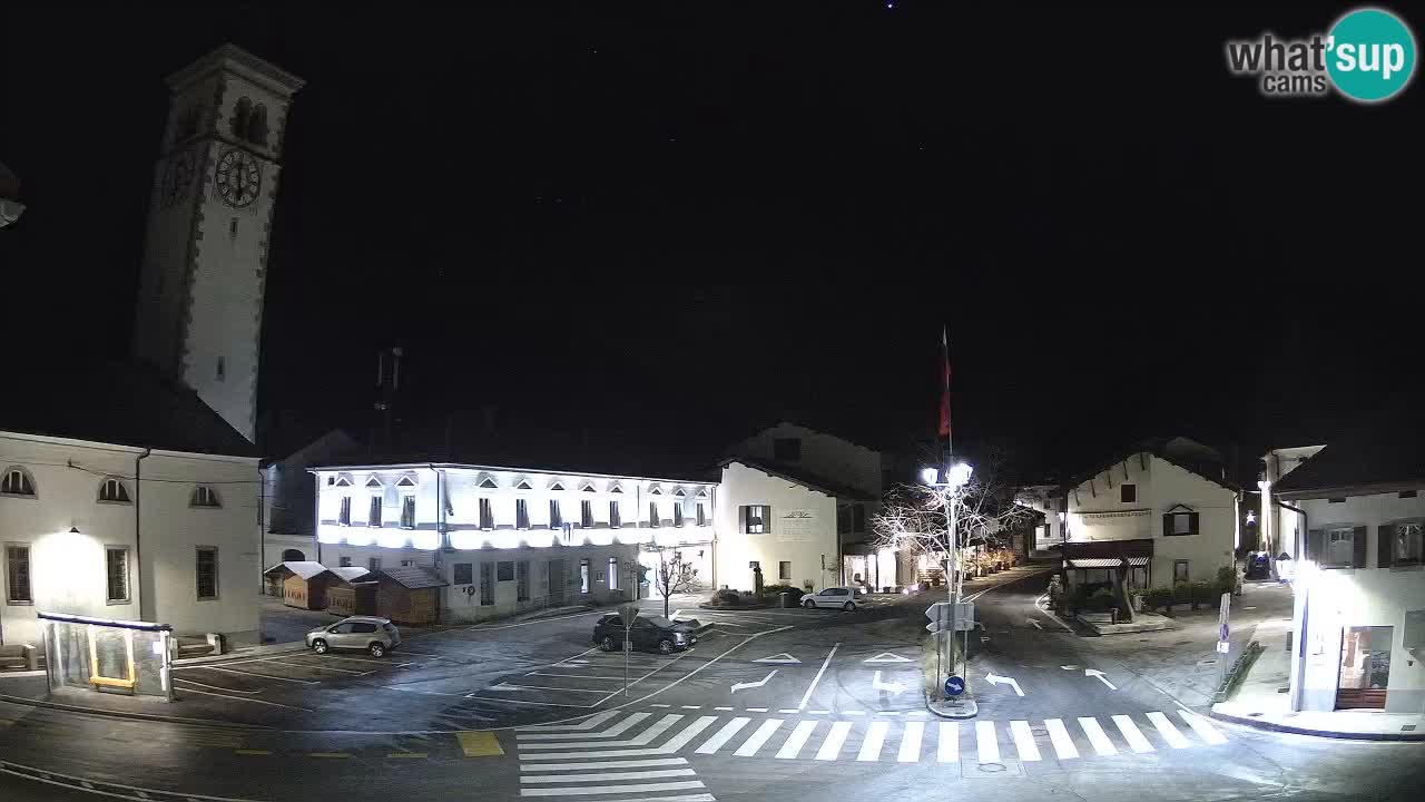 Cámara web en vivo Centro de la ciudad de Kobarid – Valle de Soča – Eslovenia