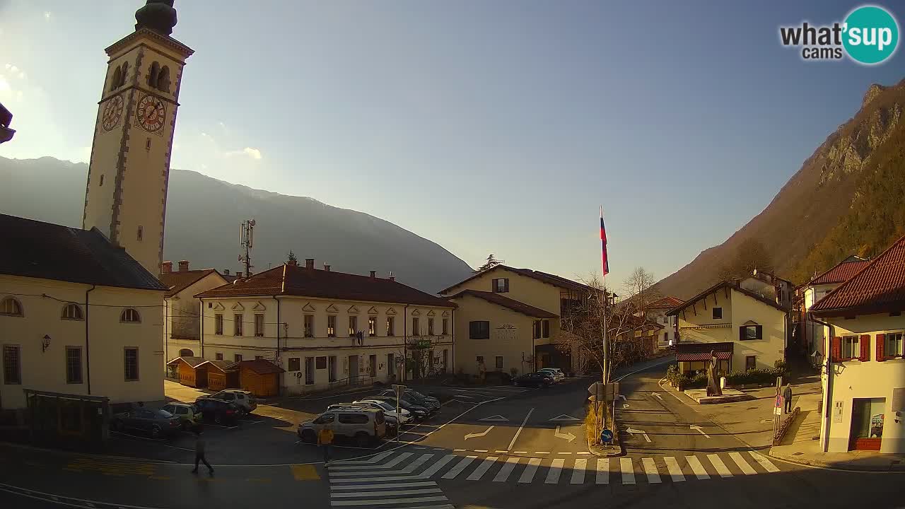 Live-Webcam Stadtzentrum von Kobarid – Soča-Tal – Slowenien