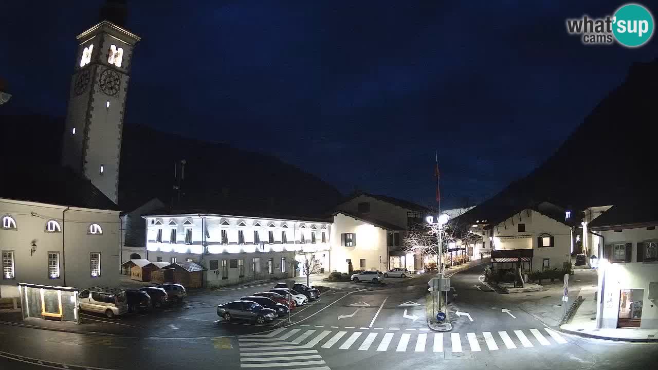 Live webcam Kobarid – Caporetto centro città – Valle dell’Isonzo – Slovenia