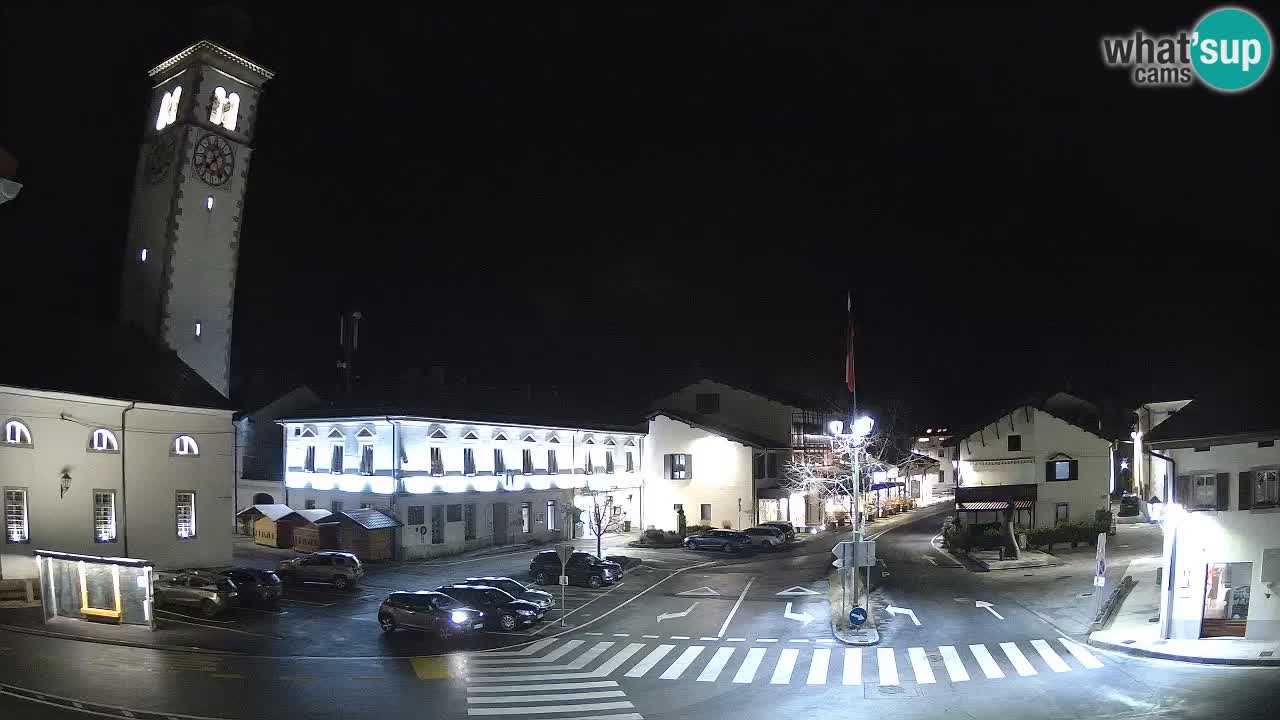 Live webcam Kobarid – Caporetto centro città – Valle dell’Isonzo – Slovenia