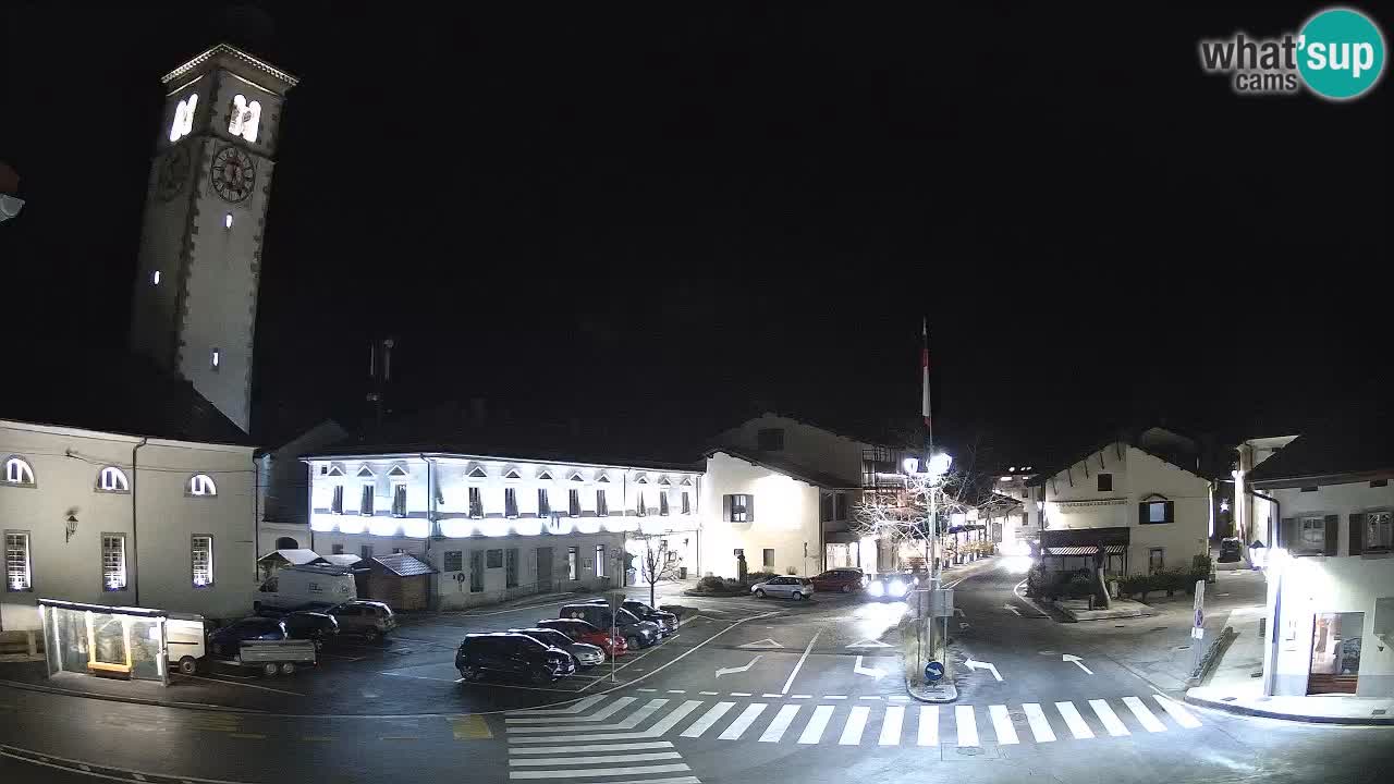 Live webcam Kobarid – Caporetto centro città – Valle dell’Isonzo – Slovenia