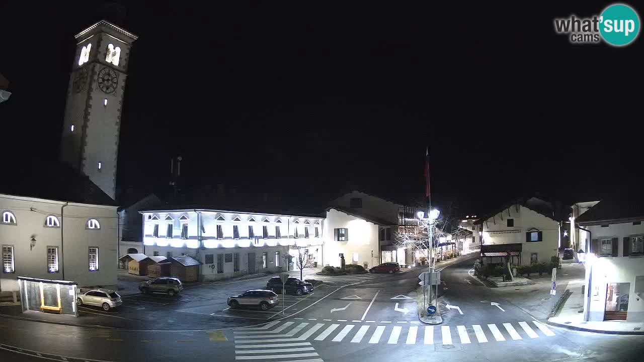 Live webcam Kobarid – Caporetto centro città – Valle dell’Isonzo – Slovenia