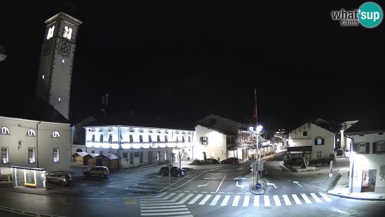 Live webcam Kobarid – Caporetto centro città – Valle dell’Isonzo – Slovenia