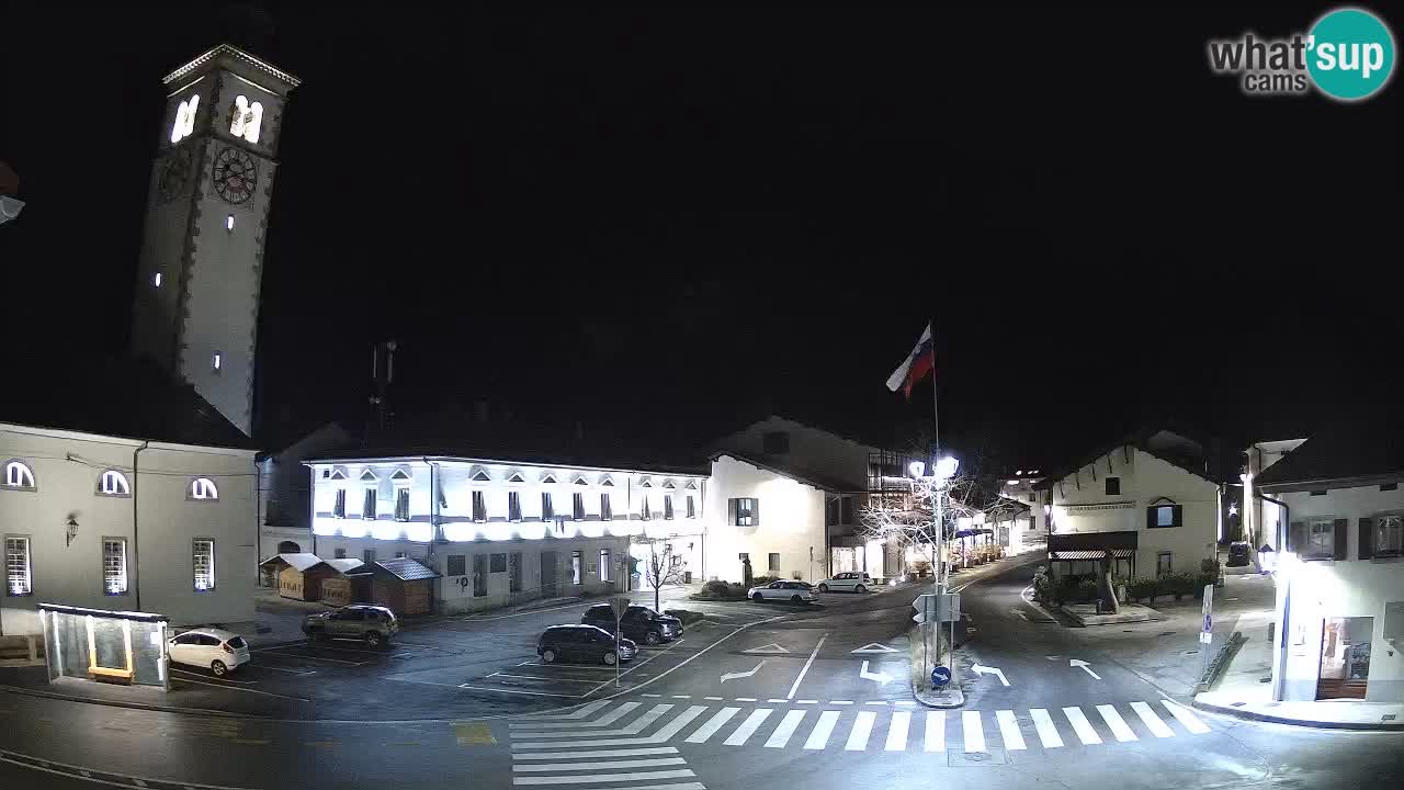 Cámara web en vivo Centro de la ciudad de Kobarid – Valle de Soča – Eslovenia